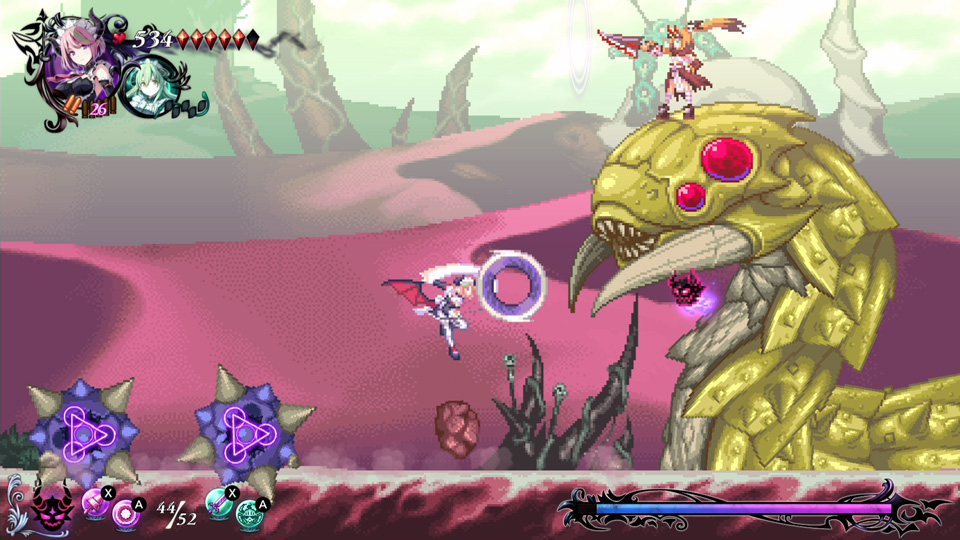 The debris spewed by her worm makes it hard to move, but maybe an attack could destroy it...?
