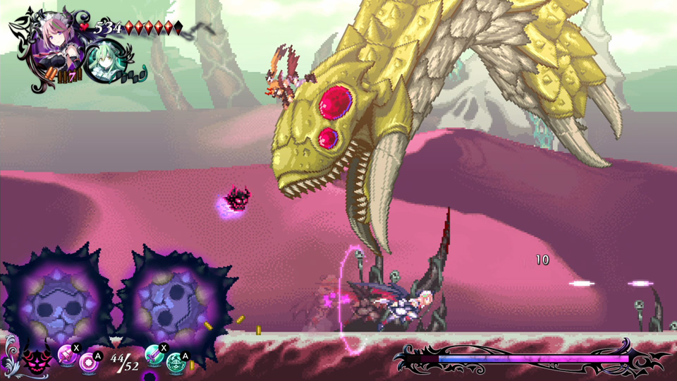 The debris spewed by her worm makes it hard to move, but maybe an attack could destroy it...?