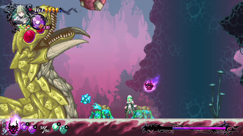 Masha gets the Summon Pod weapon, unleashing a swarm of bugs with properties like freezing and burning!01