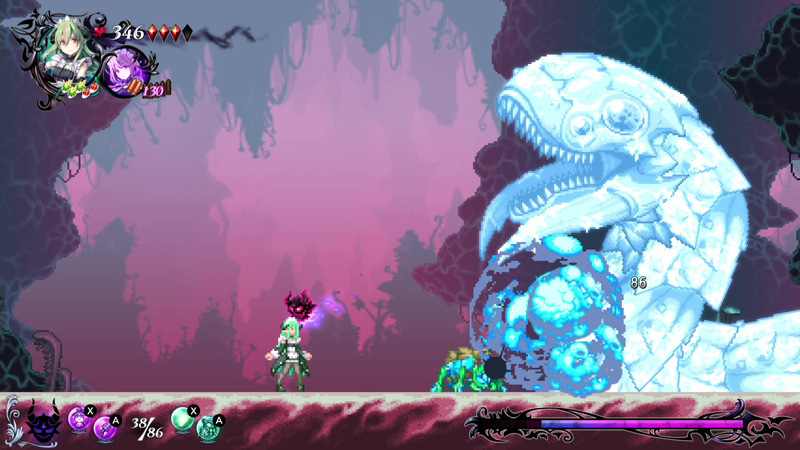 Masha gets the Summon Pod weapon, unleashing a swarm of bugs with properties like freezing and burning!02